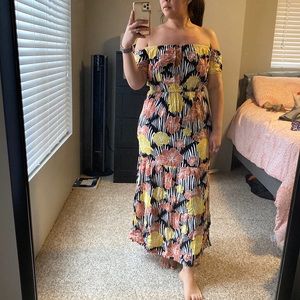 Ava Sky Off The Shoulder Dress
